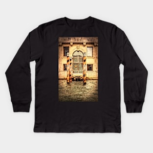 A Venetian Doorway Kids Long Sleeve T-Shirt